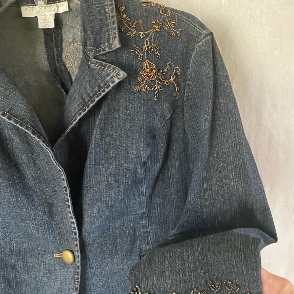 Beaded Jean Jacket - Picture 3 of 8